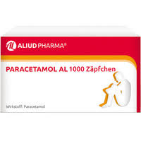 Paracetamol AL 1000 Zäpfchen 10 viên - Thuốc điều trị đau đầu, hạ sốt