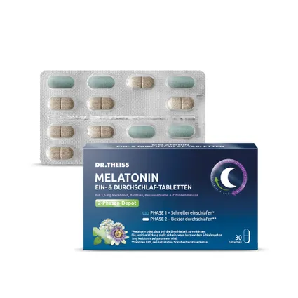 DR. THEISS MELATONIN TABLETTEN - Hỗ trợ ngủ nhanh hơn và duy trì giấc ngủ cả đêm