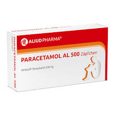 Paracetamol AL 500 Zäpfchen 10 viên - Thuốc điều trị đau đầu, hạ sốt