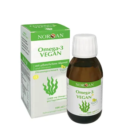 NORSAN Omega-3 Vegan 100 ml - Thực phẩm bổ sung giúp giảm mỡ máu