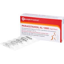 Paracetamol AL 1000 Zäpfchen 10 viên - Thuốc điều trị đau đầu, hạ sốt