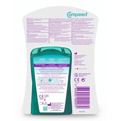 Compeed® Herpesbläschen Patch 15 miếng - Miếng dán trị mụn rộp ở môi