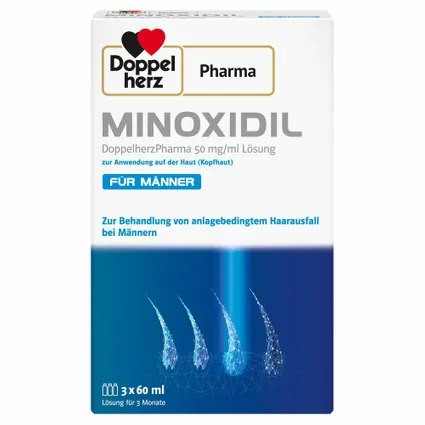 MINOXIDIL DoppelherzPharma 50 mg/ml 3 gói - Điều trị rụng tóc cho nam giới