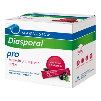 Magnesium-Diasporal® Pro Muskeln und Nerven 30 gói - Thực phẩm bổ sung hỗ trợ điều trị đau đầu