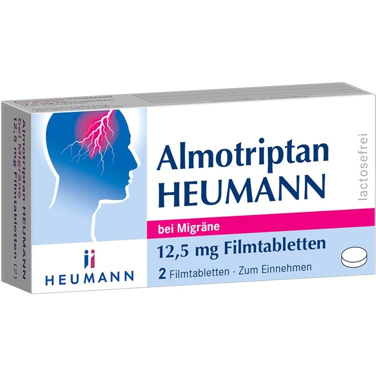 Almotriptan Heumann 12,5 mg - Thuốc điều trị đau nửa đầu cấp tính