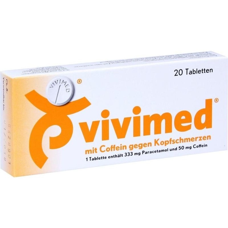Vivimed® mit Coffein - Thuốc đau đầu kết hợp giữa Paracetamol và Caffein