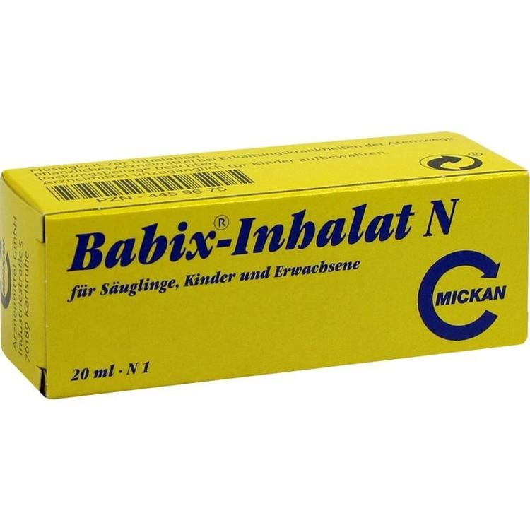 Babix-Inhalat N - Thuốc thảo dược giúp làm giảm nghẹt mũi do cảm lạnh