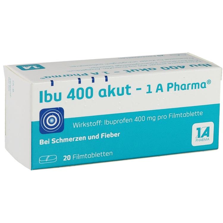 Ibu 400 akut - 1 A Pharma® - Thuốc trị đau đầu cho trẻ từ 6 tuổi và người lớn