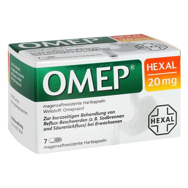 OMEP® HEXAL 20 mg - Thuốc điều trị các triệu chứng trào ngược axit dạ dày và ợ nóng
