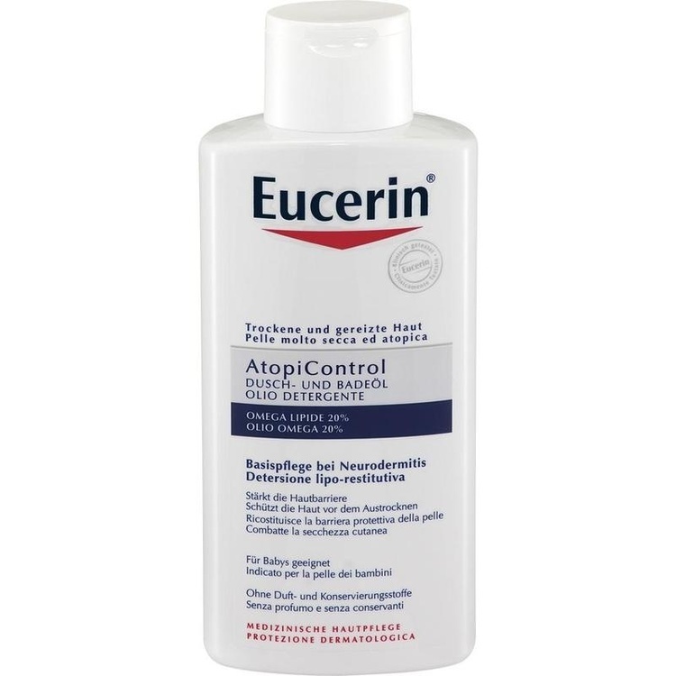 Eucerin® AtopiControl Dusch-und Badeöl - Giúp làm sạch nhẹ nhàng, dưỡng ẩm sâu và giảm ngứa hiệu quả