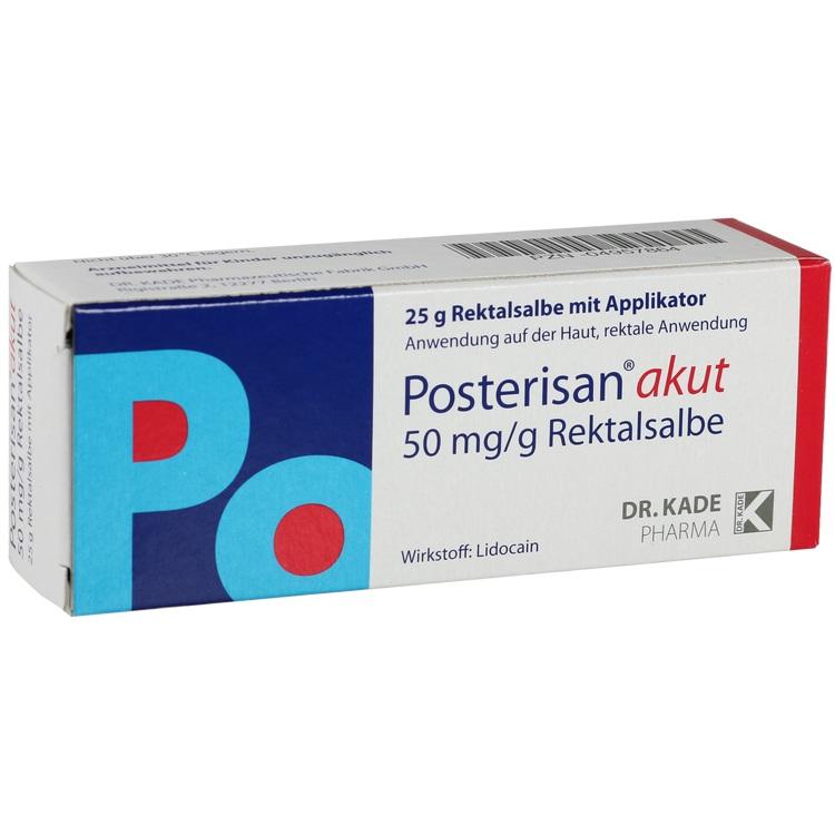 Posterisan® akut 50mg/g - Thuốc điều trị trĩ cấp tính giúp giảm đau và ngứa vùng hậu môn