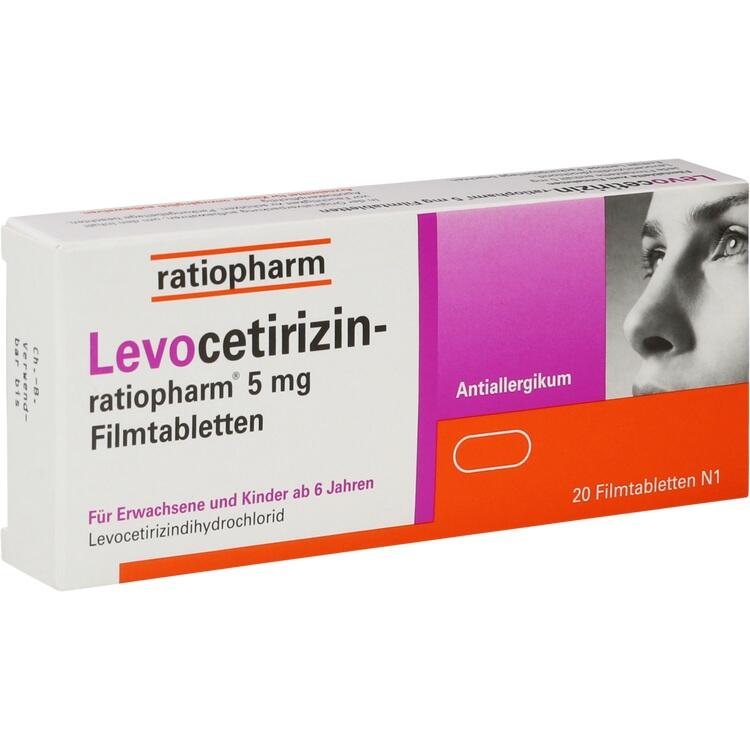 Levocetirizin-ratiopharm ® 5 mg - Thuốc viêm mũi dị ứng và nổi mề đay mãn tính cho người lớn và trẻ từ 6 tuổi