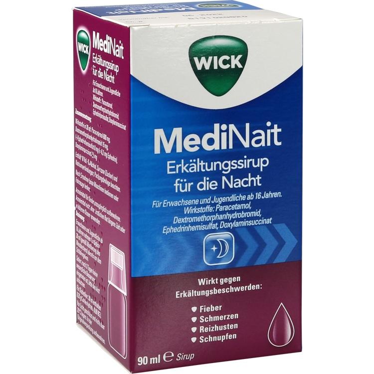 WICK MediNait Erkältungssirup - Thuốc điều trị cảm lạnh và cúm dùng ban đêm