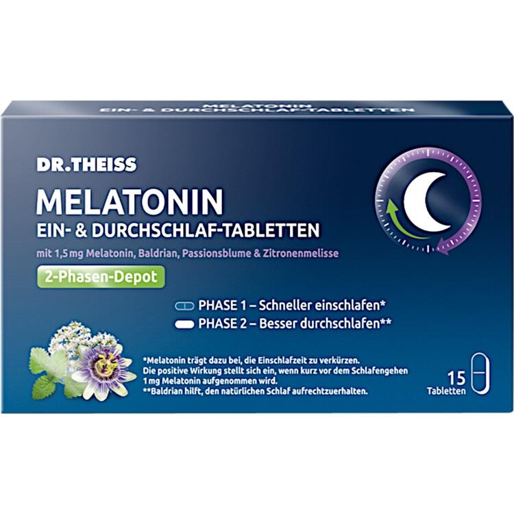 DR. THEISS MELATONIN TABLETTEN - Hỗ trợ ngủ nhanh hơn và duy trì giấc ngủ cả đêm