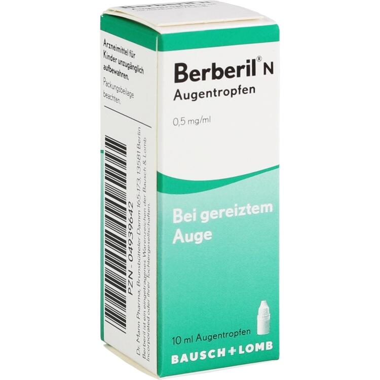 Berberil® N - Thuốc nhỏ mắt giúp giảm đỏ mắt và viêm