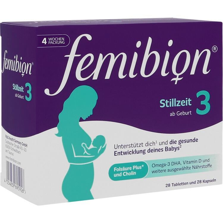 Femibion® 3 Stillzeit - Bổ Sung DHA, Choline và Vitamin cho Mẹ đang cho con Bú