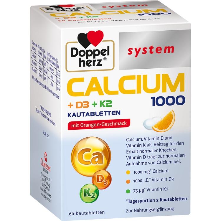 Doppelherz® Calcium 1000 D3 + K2 - Hỗ trợ xương chắc khỏe, ngăn ngừa loãng xương