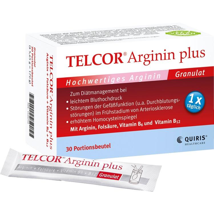 TELCOR Arginin Plus Granulate - Hỗ trợ sức khỏe tim mạch và mạch máu, giảm huyết áp nhẹ