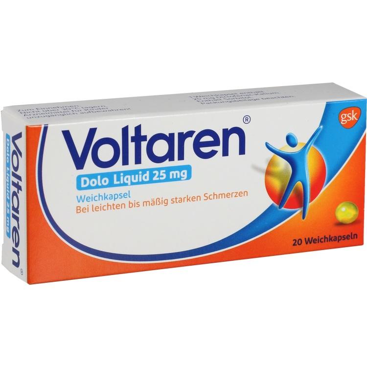 Voltaren Dolo Liquid 25 mg - Thuốc đau cơ, đau đầu, đau lưng, đau răng, và giảm sốt