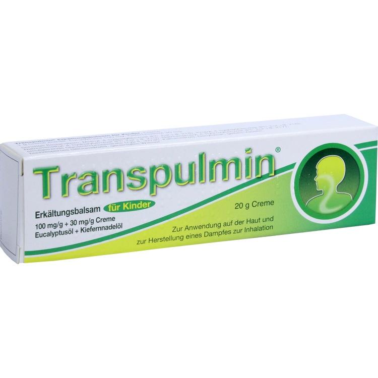 Transpulmin Kinder - Kem bôi hoặc dùng để xông giúp giảm cảm lạnh, ho có đờm, nghẹt mũi và làm thông thoáng đường thở