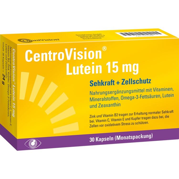 CentroVision® Lutein 15 mg - Cải thiện tầm nhìn, giảm mỏi mắt và tăng cường sức khỏe cho mắt
