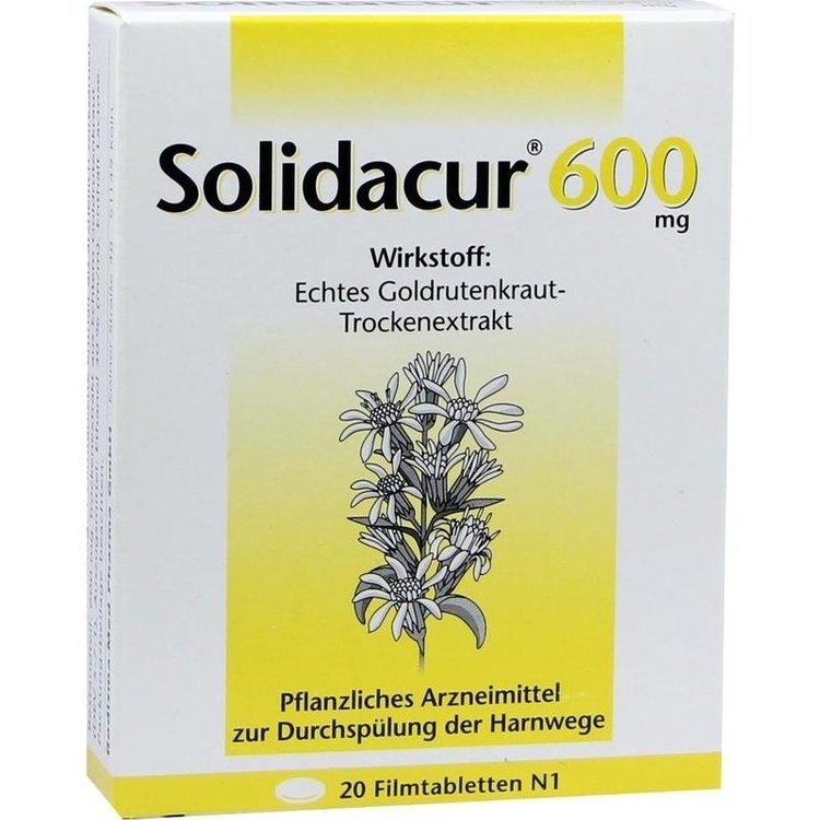 Solidacur 600 mg - Thuốc thảo dược điều trị các bệnh viêm nhiễm đường tiết niệu, phòng ngừa sỏi tiết niệu và sỏi thận
