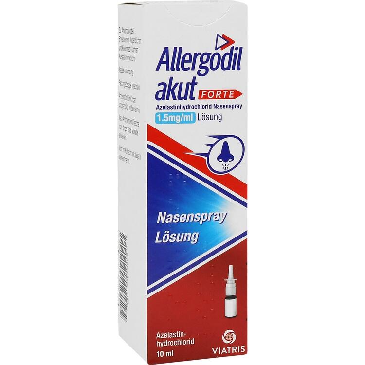 Allergodil® akut FORTE - Giảm nghẹt mũi, chảy nước mũi, ngứa mũi cho người lớn và trẻ từ 6 tuổi