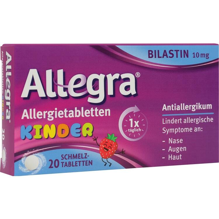Allegra® Kinder - Giảm hắt hơi, chảy nước mũi, ngứa, phát ban trên da cho trẻ từ 6 - 11 tuổi