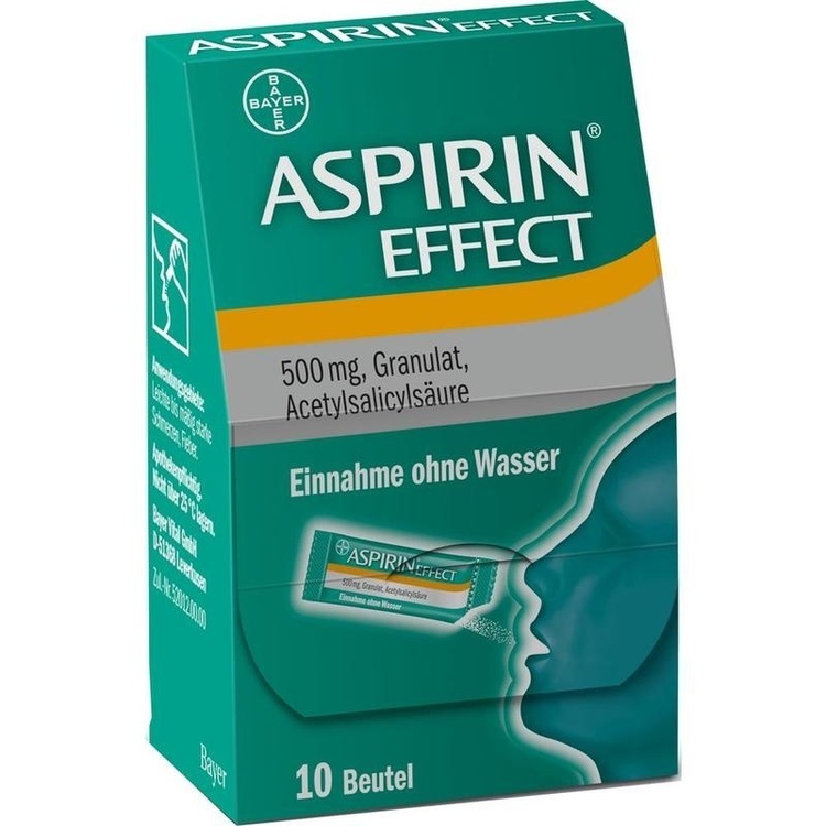 ASPIRIN® Effect Granulat - Thuốc điều trị đau đầu dùng trực tiếp tan trên lưỡi