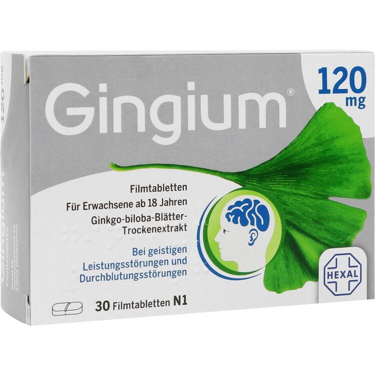 Gingium® 120 mg - Thuốc thảo dược giúp tuần hoàn máu não