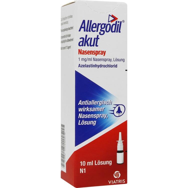 Allergodil® akut Nasenspra - Giảm nghẹt mũi, hắt hơi và chảy nước mũi cho người lớn và trẻ em từ 6 tuổi