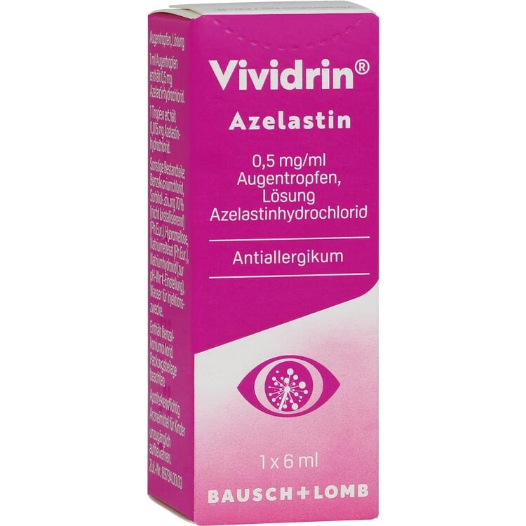 Vividrin® Azelastin (0,5 mg/ml) - Giảm ngứa, đỏ mắt và chảy nước mắt