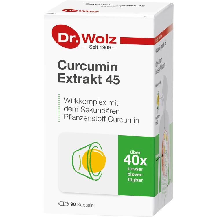 Curcumin Extrakt 45 - Giảm viêm, chống oxy hóa và hỗ trợ sức khỏe hệ miễn dịch