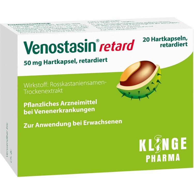 Venostasin® retard Kapseln - Thuốc điều trị suy tĩnh mạch ở chân như đau chân, nặng chân, chuột rút và sưng