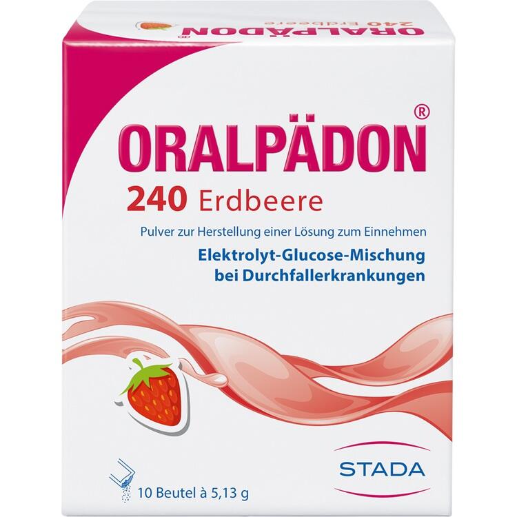 Oralpädon® 240 Erdbeere - Thuốc bù nước và điện giải vị dâu tây