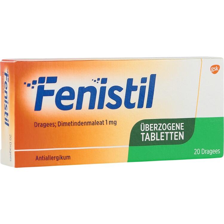 Fenistil Dragees - Giảm ngứa, phát ban, viêm mũi và nổi mề đay cho người lớn và trẻ từ 3 tuổi