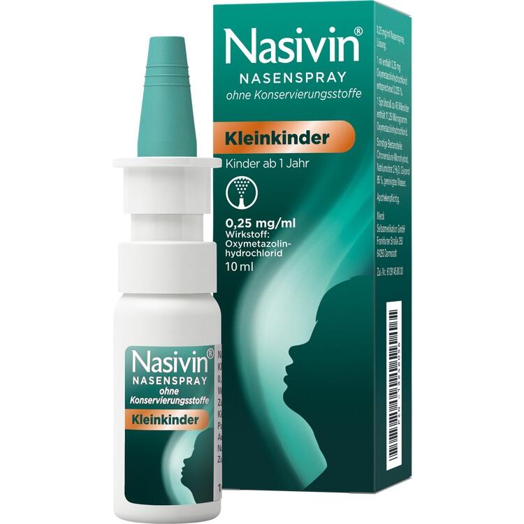 Nasivin® Nasenspray o. K. Kleinkinder - Thuốc xịt mũi dành trẻ em từ 1 đến 6 tuổi