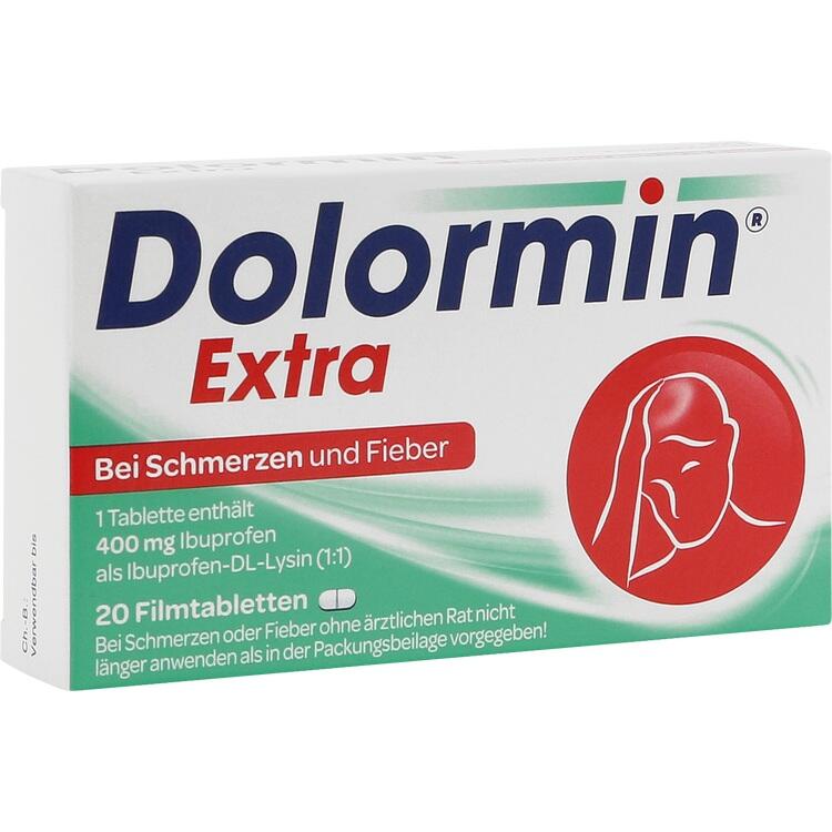 Dolormin Extra 400 mg Ibuprofen - Thuốc trị đau đầu cho trẻ từ 6 tuổi và người lớn