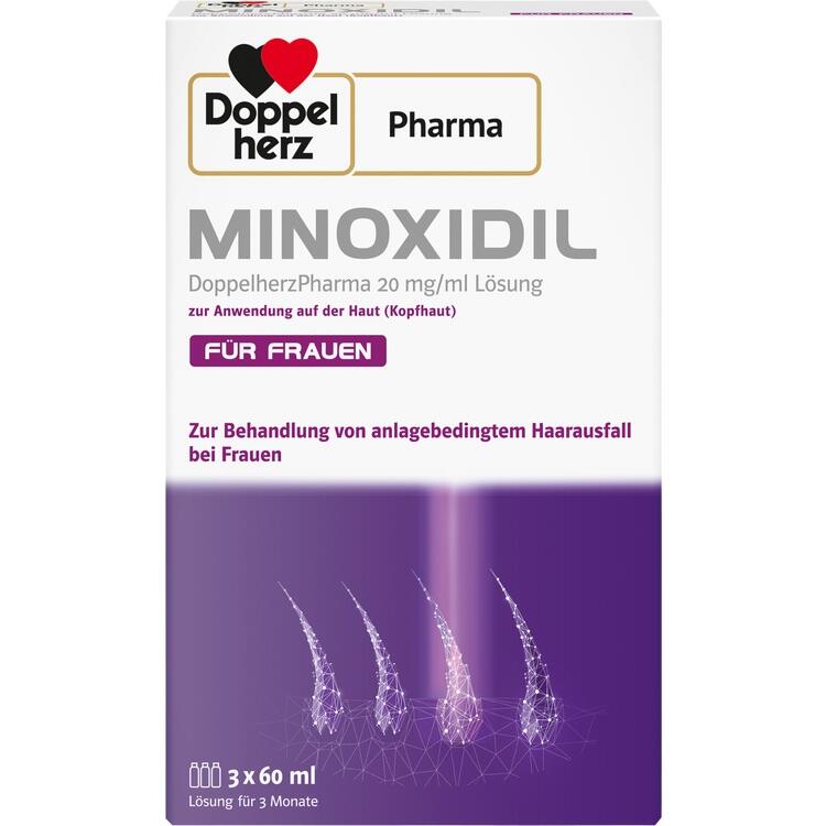 MINOXIDIL DoppelherzPharma 20 mg/ml - Điều trị rụng tóc nam giới và phụ nữ