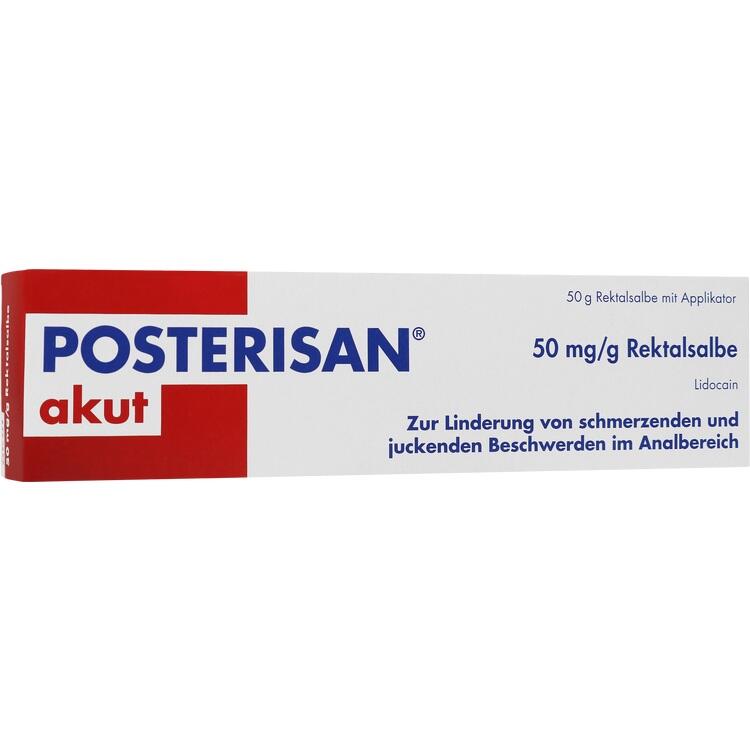 Posterisan® akut 50mg/g - Thuốc điều trị trĩ cấp tính giúp giảm đau và ngứa vùng hậu môn