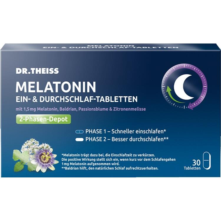 DR. THEISS MELATONIN - Hỗ trợ ngủ nhanh hơn và duy trì giấc ngủ cả đêm