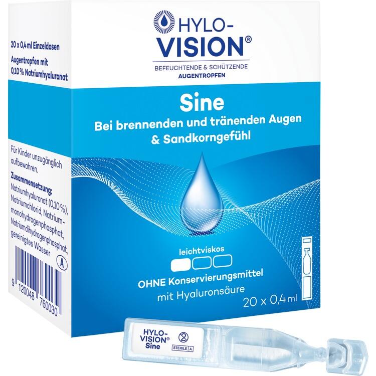 Hylo-Vision® Sine - Thuốc nhỏ mắt giúp làm dịu và khô mắt