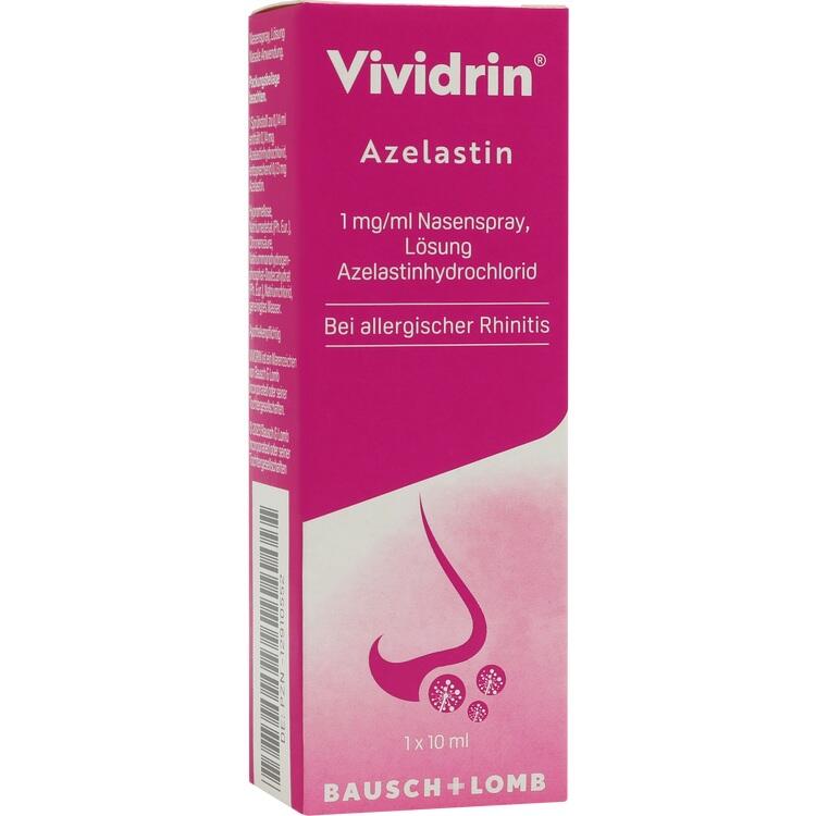 Vividrin® Azelastin (1mg/ml) - Giảm chảy nước mũi, ngứa, hắt hơi và nghẹt mũi